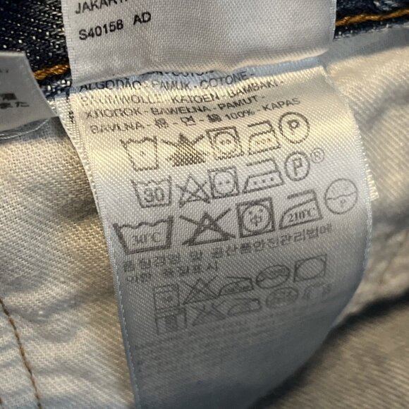 Men's Levis 501 Original Fit Denim Jeans SZ 36x30 Blue Button Fly Modern Red Tab - Picture 12 of 13